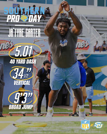 40-yard Dash: 5.01 secondsVertical: 34.5 inchesBroad: 9-3 feet